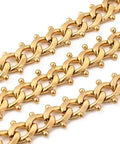 Golden 304 Stainless Steel Cable Chain – IP Plated Unwelded Jewellery Chain Golden 304 Stainless Steel Cable Chain – IP Plated Unwelded Jewellery Chain