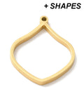Golden 304 Stainless Steel Open Back Bezel Pendants, For DIY UV Resin, Epoxy Resin Golden 304 Stainless Steel Open Back Bezel Pendants, For DIY UV Resin, Epoxy Resin