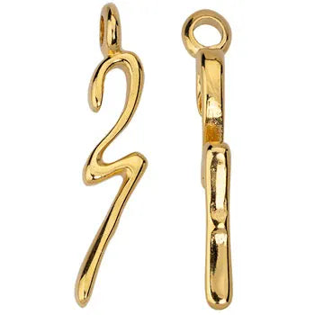 2027 Zamak Organic-Shaped Pendant – 7 × 35mm