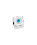 SILV.ANT/LIGHT BLUE (GQB8053-SLT) (GQB8053-S-X) Alloy Bead cube 8mm with eye Φ5mm (2 PC) (GQB8053-S-X) Alloy Bead cube 8mm with eye Φ5mm (2 PC)