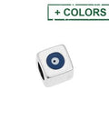 (GQB8053-S-X) Alloy Bead cube 8mm with eye Φ5mm (2 PC) (GQB8053-S-X) Alloy Bead cube 8mm with eye Φ5mm (2 PC)
