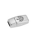 (GQM6445-SA) Alloy Magnetic clasp 8x16mm tree of life Hole: 5 x 2mm (1 set) (GQM6445-SA) Alloy Magnetic clasp 8x16mm tree of life Hole: 5 x 2mm (1 set)