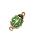 GREEN 304 Stainless Steel Enamel Ladybug Connector – Gold IP Plated 16mm 304 Stainless Steel Enamel Ladybug Connector – Gold IP Plated 16mm | Balzar Crafts