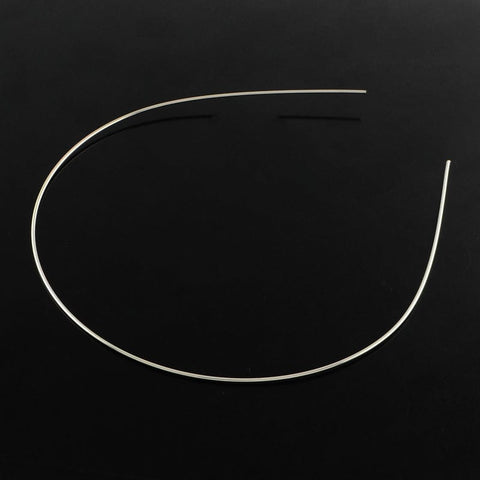 Hair Accessories Iron Hair Band Findings, Platinum 120-125mm Hair Accessories Iron Hair Band Findings, Platinum 120-125mm