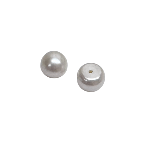 Half-Drilled Freshwater Pearl Buttons – White | Jewelry Making Pearls for Earrings & Pendants Half-Drilled Freshwater Pearl Buttons – White | Jewelry Making Pearls for Earrings & Pendants