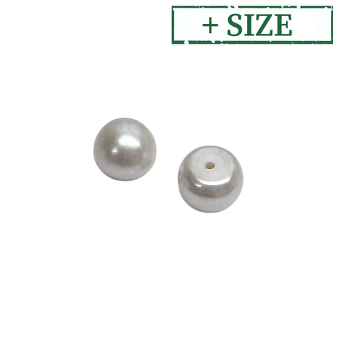 Half-Drilled Freshwater Pearl Buttons – White | Jewelry Making Pearls for Earrings & Pendants Half-Drilled Freshwater Pearl Buttons – White | Jewelry Making Pearls for Earrings & Pendants