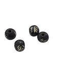 Hand Crafted Bone Beads 10mm Black / White Hand Crafted Bone Beads 10mm Black / White