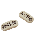 Hand Crafted Bone Beads Rectangle with 2 holes Hand Crafted Bone Beads Rectangle with 2 holes