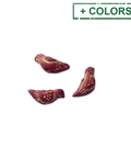 Hand Crafted Clay Bird Slider Beads, 9x18mm Hand Crafted Clay Bird Slider Beads, 9x18mm