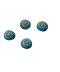 Hand Crafted Clay Turquoise Beads with Gold Markings Handcrafted Clay Turquoise Beads with Gold Markings – Unique Jewelry Supplies