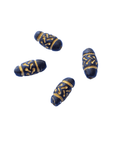 Hand Painted Clay Oval Beads Black with Gold Markings Hand-Painted Clay Oval Beads – Black with Gold Markings | Unique Craft Supplies