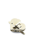 PLATINUM Heart Zinc Alloy Purse Locks, for DIY Bag Making Heart Zinc Alloy Purse Locks, for DIY Bag Making