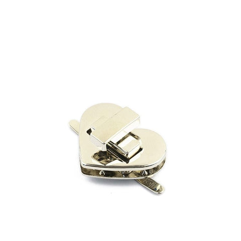 PLATINUM Heart Zinc Alloy Purse Locks, for DIY Bag Making Heart Zinc Alloy Purse Locks, for DIY Bag Making