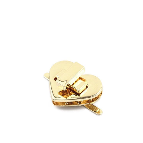 LIGHT GOLD Heart Zinc Alloy Purse Locks, for DIY Bag Making Heart Zinc Alloy Purse Locks, for DIY Bag Making