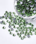 PERIDOT Hotfix Rhinestone, Glass Rhinestone Flat Back Cabochons, Half Round, SS10 Hotfix Rhinestone, Glass Rhinestone Flat Back Cabochons, Half Round, SS10