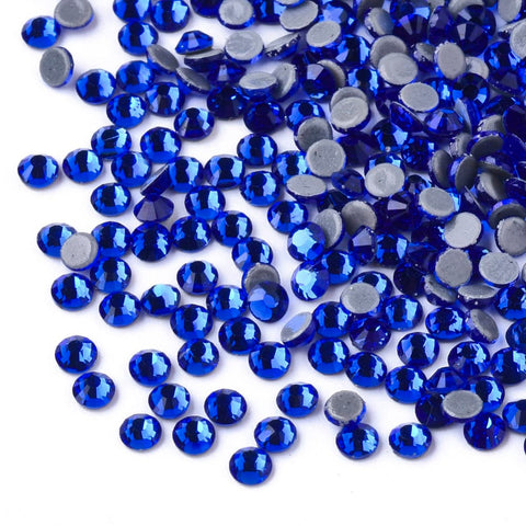 COBALT BLUE Hotfix Rhinestone, Glass Rhinestone Flat Back Cabochons, SS10 Hotfix Rhinestone, Glass Rhinestone Flat Back Cabochons, SS10 | Cyprus