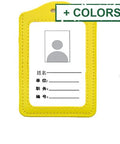 ID Badge Holder, Waterproof Clear Window Card Holder, for School Office, Rectangle ID Badge Holder, Waterproof Clear Window Card Holder, for School Office, Rectangle