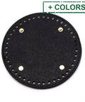 Imitation Leather Bag Bottom – Crochet & Knitting Purse Base with Iron Findings, Flat Round 15x0.9cm, Hole 5mm Imitation Leather Bag Bottom – Crochet & Knitting Purse Base with Iron Findings, Flat Round 15x0.9cm, Hole 5mm