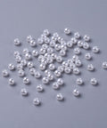 Imitation Pearl Acrylic Beads, Round, White, 4mm Imitation Pearl Acrylic Beads, Round, White, 4mm