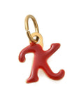 K Ion Gold Plated 304 Stainless Steel Enamel Alphabet Letter Charms Ion Gold Plated 304 Stainless Steel Enamel Alphabet Letter Charms