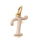 T Ion Gold Plated 304 Stainless Steel Enamel Alphabet Letter Charms Ion Gold Plated 304 Stainless Steel Enamel Alphabet Letter Charms
