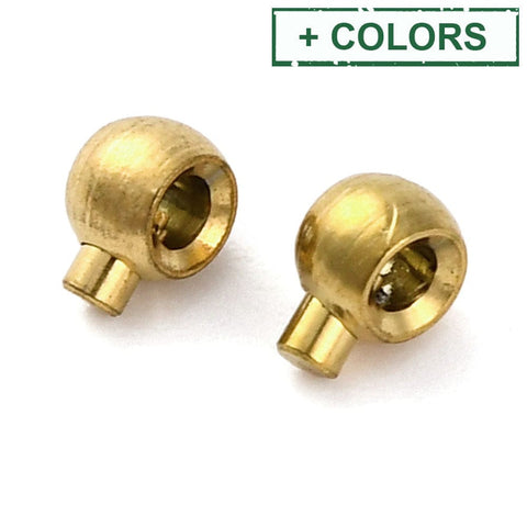 Ion Plated 304 Stainless Steel Crimp Beads, Round, 3.5x4.5mm Ion Plated 304 Stainless Steel Crimp Beads, Round, 3.5x4.5mm