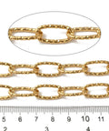 Ion Plated 304 Stainless Steel Oval Link Chains, Unwelded, Real 18K Gold Plated Ion Plated 304 Stainless Steel Oval Link Chains, Unwelded, Real 18K Gold Plated