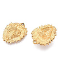 Ion Plated 304 Stainless Steel Pendants, Lion Charm, Real 18K Gold Plated 21x25.5mm Ion Plated 304 Stainless Steel Pendants, Lion Charm, Real 18K Gold Plated 21x25.5mm