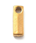 I Ion Plated 304 Stainless Steel Slider Charms, Letters, Real 18K Gold Plated Ion Plated 304 Stainless Steel Slider Charms, Letters, Real 18K Gold Plated