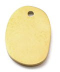 Ion Plated 316L Stainless Steel Pendants, Textured, Oval Charm, Real 18K Gold Plated, 17x12x1.5mm Ion Plated 316L Stainless Steel Pendants, Textured, Oval Charm, Real 18K Gold Plated, 17x12x1.5mm
