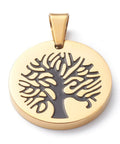 Ion Plated Tree of Life Stainless Steel Pendant Charm 25mm Ion Plated Tree of Life Stainless Steel Pendant Charm 25mm