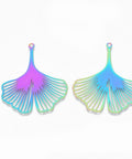Ion Plating 201 Stainless Steel Ginkgo Filigree Pendant Ion Plating 201 Stainless Steel Ginkgo Filigree Pendant