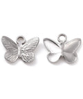 STAINLESS STEEL Ion Plating 304 Stainless Steel Butterfly Charms Ion Plating 304 Stainless Steel Butterfly Charms