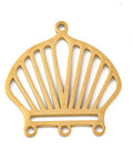 ION GOLD PLATED Ion Plating 304 Stainless Steel Chandelier Component Links, Laser Cut, Shell Shape, 23.x25mm Ion Plating 304 Stainless Steel Chandelier Component Links, Laser Cut, Shell Shape, 23.x25mm