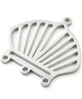STAINLESS STEEL Ion Plating 304 Stainless Steel Chandelier Component Links, Laser Cut, Shell Shape, 23.x25mm Ion Plating 304 Stainless Steel Chandelier Component Links, Laser Cut, Shell Shape, 23.x25mm