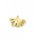 Ion Plating 304 Stainless Steel Ginkgo Leaf Pendant, 22.5x30mm Ion Plating 304 Stainless Steel Ginkgo Leaf Pendant, 22.5x30mm