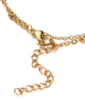 Ion Plating 304 Stainless Steel Multi-strand Anklets, with Satellite Chains with Pineapple Links, Golden Size: about 9-7/8 inch(25cm) long, Pineapple Ion Plating 304 Stainless Steel Multi-strand Anklets, with Satellite Chains with Pineapple Links, Golden Size: about 9-7/8 inch(25cm) long, Pineapple