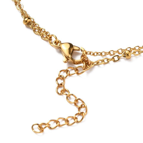 Ion Plating 304 Stainless Steel Multi-strand Anklets, with Satellite Chains with Pineapple Links, Golden Size: about 9-7/8 inch(25cm) long, Pineapple Ion Plating 304 Stainless Steel Multi-strand Anklets, with Satellite Chains with Pineapple Links, Golden Size: about 9-7/8 inch(25cm) long, Pineapple