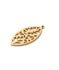 Ion Plating 316 Surgical Stainless Steel Pendants, Hollow, Horse Eye, Golden, 21.5x10x0.5mm Ion Plating 316 Surgical Stainless Steel Pendants, Hollow, Horse Eye, Golden, 21.5x10x0.5mm