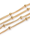 Ion Plating (IP) 304 Stainless Steel Curb Chains, Golden Ion Plating (IP) 304 Stainless Steel Curb Chains, Golden