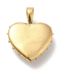 Ion Plating (IP) 304 Stainless Steel Enamel Heart Pendants, Golden, White, 22mm Ion Plating (IP) 304 Stainless Steel Enamel Heart Pendants, Golden, White, 22mm