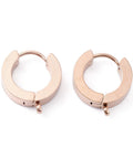 Ion Plating(IP) 304 Stainless Steel Hoop Earrings, with Vertical Loop,Rose Gold 13x15mm Ion Plating(IP) 304 Stainless Steel Hoop Earrings, with Vertical Loop,Rose Gold 13x15mm