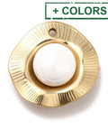 Ion Plating (IP) 304 Stainless Steel Pendants with Enamel, Golden, 16.5mm Ion Plating (IP) 304 Stainless Steel Pendants with Enamel, Golden, 16.5mm