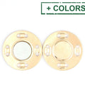 GOLDEN Iron Magnetic Snap Buttons – Flat Round Fasteners for Bags, Purses & Clothing, 12.5mm Iron Magnetic Snap Buttons – Flat Round Fasteners for Bags, Purses & Clothing, 12.5mm
