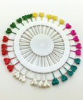 Iron Pins, with Plastic Head, Corsage Pins, Dress-making Pins, Mixed Color Iron Pins, with Plastic Head, Corsage Pins, Dress-making Pins, Mixed Color