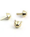 LIGHT GOLD Iron Purse Handbag Feet Cone Studs – Spike Nailheads, 12mM Iron Purse Handbag Feet Cone Studs – Spike Nailheads, 12mM