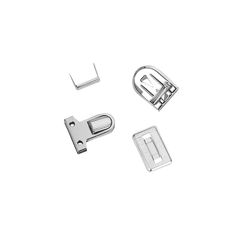 Iron Purse Push Lock Sets, Platinum Size: about 35x25mm Iron Purse Push Lock Sets, Platinum Size: about 35x25mm