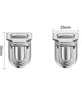 Iron Purse Push Lock Sets, Platinum Size: about 35x25mm Iron Purse Push Lock Sets, Platinum Size: about 35x25mm