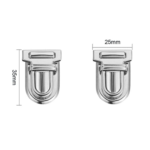 Iron Purse Push Lock Sets, Platinum Size: about 35x25mm Iron Purse Push Lock Sets, Platinum Size: about 35x25mm