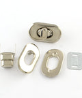 Iron Purse Twist Turn Lock Sets – Platinum Bag Hardware Closure for DIY Handbag, Clutch, Wallet Iron Purse Twist Turn Lock Sets – Platinum Bag Hardware Closure for DIY Handbag, Clutch, Wallet